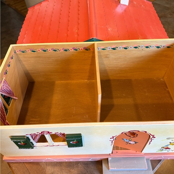 RARE Vintage Dora Kuhn Wooden Dollhouse & Hand Painted Furniture West Germany - Picture 12 of 16